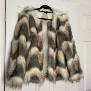 Faux fur jacket
